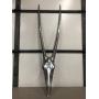 HUGE
Orig Vintage 1970's ARTHUR COURT Polished Aluminum Gemsbok Skull Sculpture