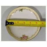 Noritake Gold Rimmed Rose/Vine Patterned Cups & Saucers (set of 6)