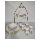 Dessert Set w/Display Holder