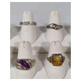 Lot of Sterling/925 Silver Rings