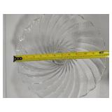 Crystal Swirl Top Pedestal Cake Plate