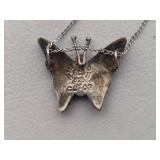 925/Sterling Chains w/Abalone Pendants