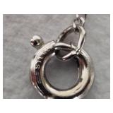 925/Sterling Chains w/Abalone Pendants