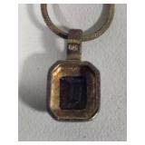 925/Sterling Chains w/Stone Pendants