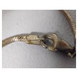 925/Sterling Chains w/Stone Pendants