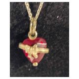 925/Sterling Chains w/Stone Pendants