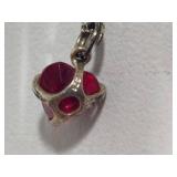 925/Sterling Chains w/Stone Pendants