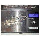 925/Sterling Chains w/Stone Pendants