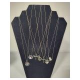 925/Sterling Necklaces w/Small Pendants