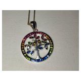 925/Sterling Necklaces w/Small Pendants