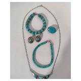 Southwestern Style Sterling Jewelry Lot