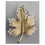 Lot of Floral & Leaf Brooches - Some Vintage