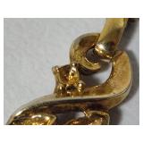 Vintage Trifari Stamped Bib Necklace