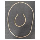 925 Sterling Herringbone Necklace & Bracelet