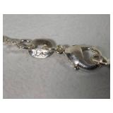 Two 925/Sterling Heart Pendant Necklaces