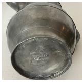 Pair of Antique and Vintage Pewter Pitchers + Set of 5 Cups