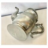 Antique Pewter Coffee Pot and Vintage Teapot