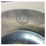 Pair of Antique English Pewter Bowls