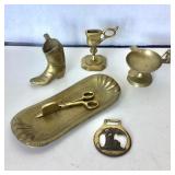 Group of Assorted Vintage Brass Items