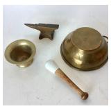 Group of Assorted Vintage Brass Items #2