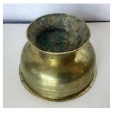 Antique Turned Brass Communion Bowl