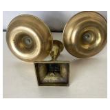 Trio of Antique and Vintage Brass Candlesticks #2