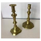 Pair of Antique Brass Candlesticks #2