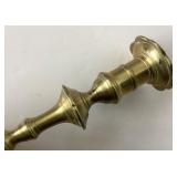 Antique Queen Anne Brass Candlestick