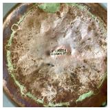 Pair of Vintage Chased Copper and Brass Teapots