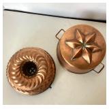 Large Pair Vintage Copper Molds