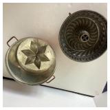 Large Pair Vintage Copper Molds