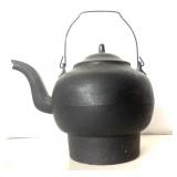 Large Antique Cast Iron Kettle