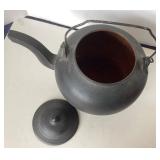 Large Antique Cast Iron Kettle