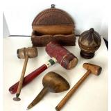 Group of Assorted Antique Wooden Wares