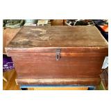Antique Maple Tool Chest in Old Red Wash