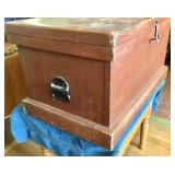 Antique Maple Tool Chest in Old Red Wash