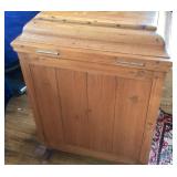 Petite Antique Oak Icebox