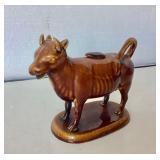 Antique Rockingham Figural Cow Creamer