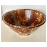 Very Large Antique Rockingham Bowl