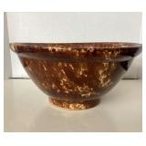 Very Large Antique Rockingham Bowl