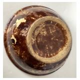 Very Large Antique Rockingham Bowl