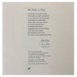 Folio of 4 Robert Bly Poetry Broadsides: "Talking Into the Ear of a Donkey"