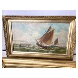 Pair of Antique Nautical Pictures