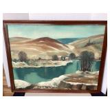 Large Mid-Century Landscape Painting