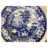 Antique Pair Staffordshire Plates