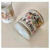 Pair of Antique Shaving Mugs