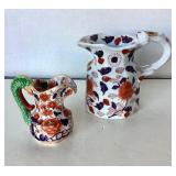 Pair of Replica English Imariware Pitchers