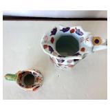 Pair of Replica English Imariware Pitchers