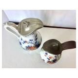 Pair of Antique Imari Ware Pitchers