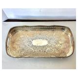 Vintage Reed & Barton Galleried / Claw Foot Silverplate Tray